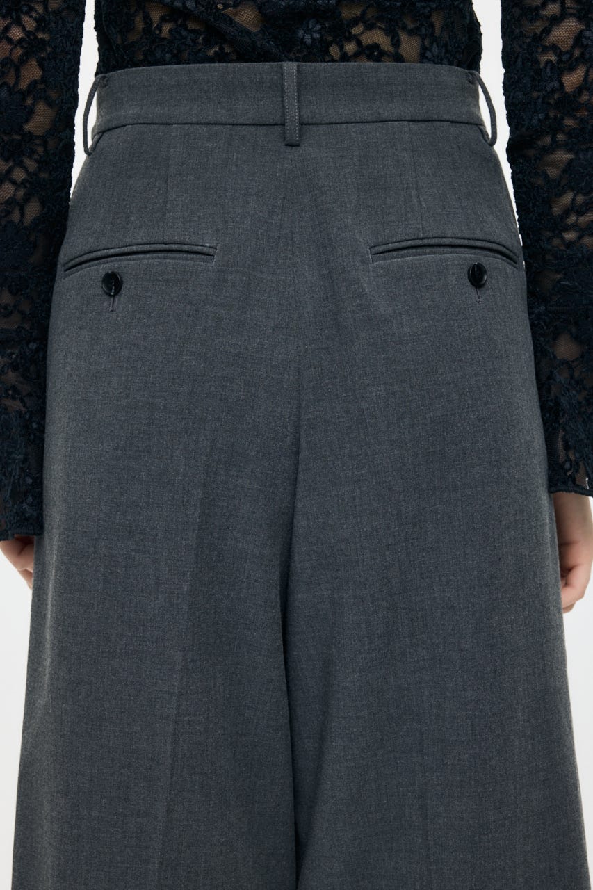 TUCK WIDE HALF パンツ C.GRY 1