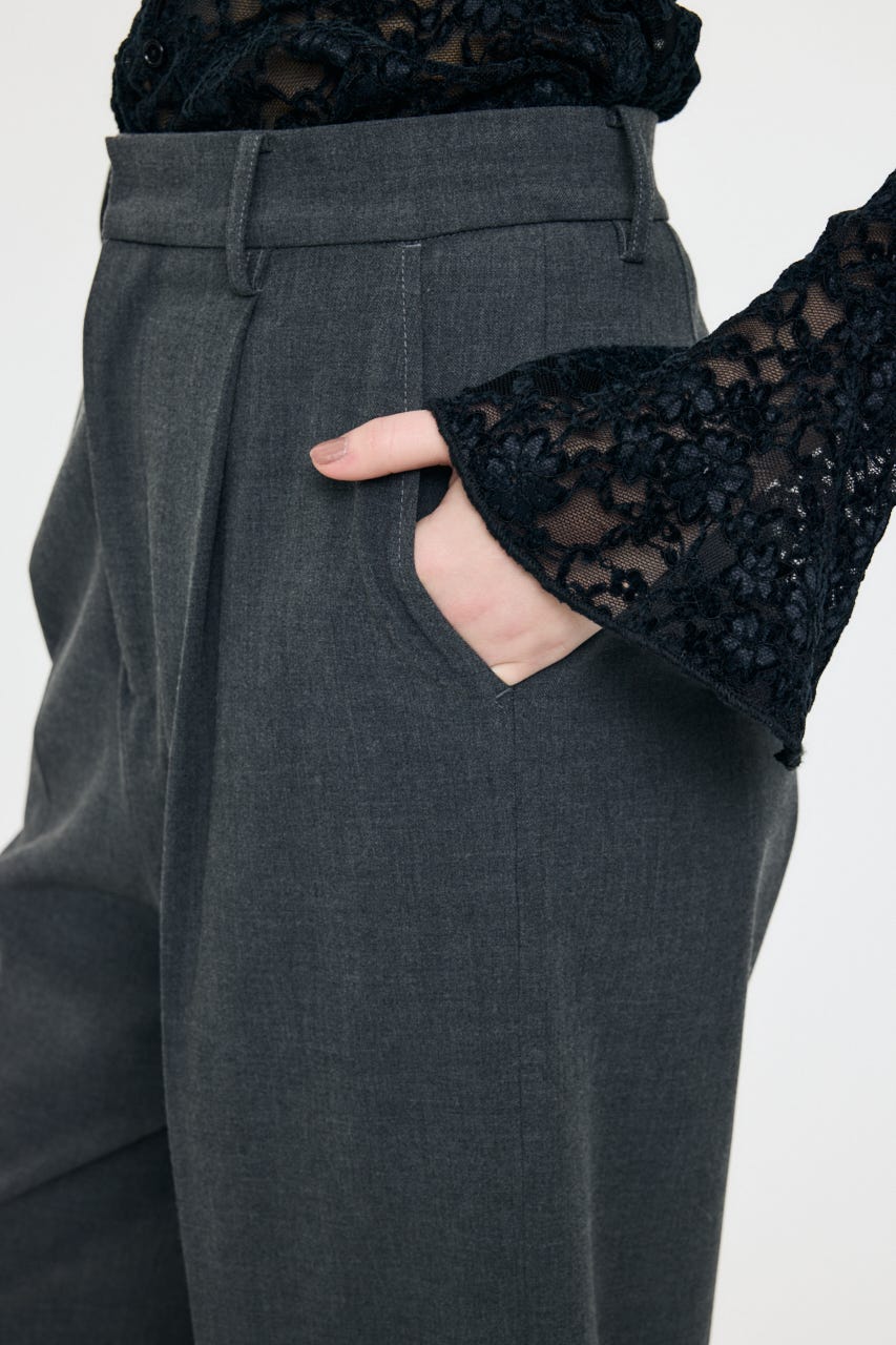 TUCK WIDE HALF パンツ C.GRY 1