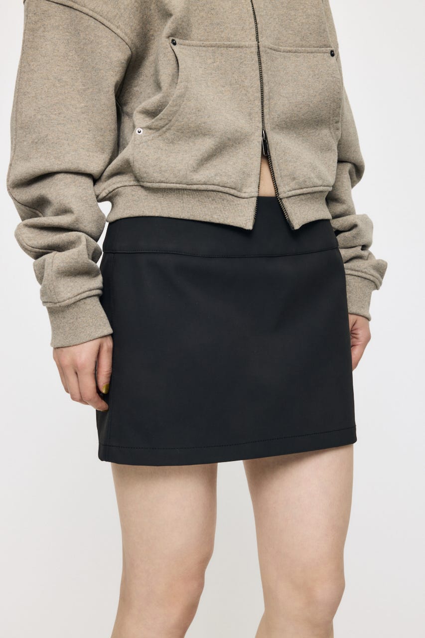 FAUX SUEDE MINI  スカート BLK 2