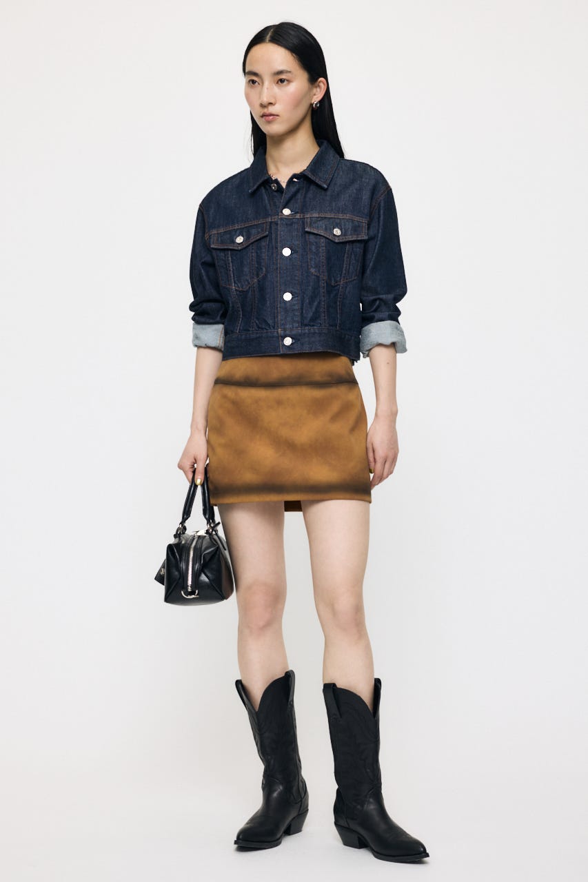 FAUX SUEDE MINI  スカート CAM 1