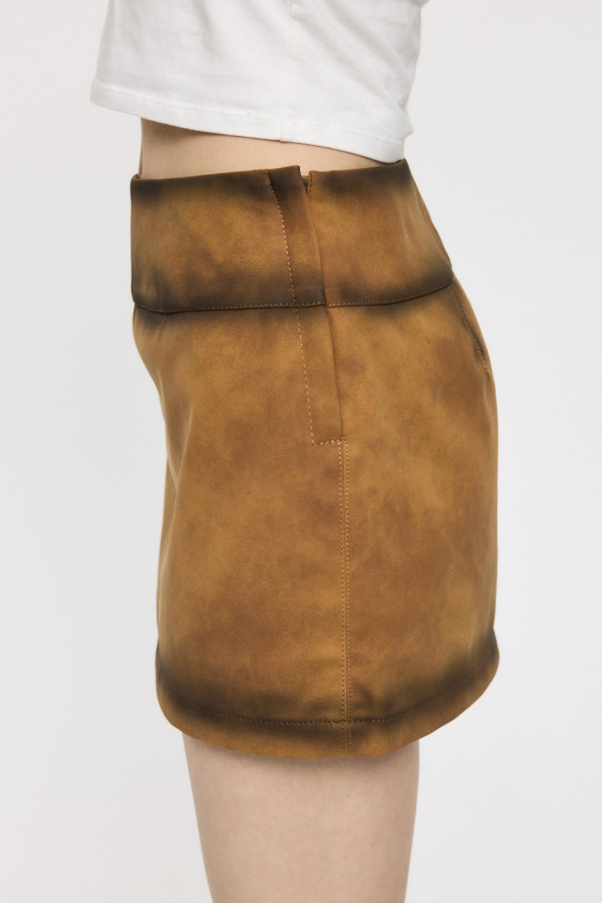 FAUX SUEDE MINI  スカート CAM 1