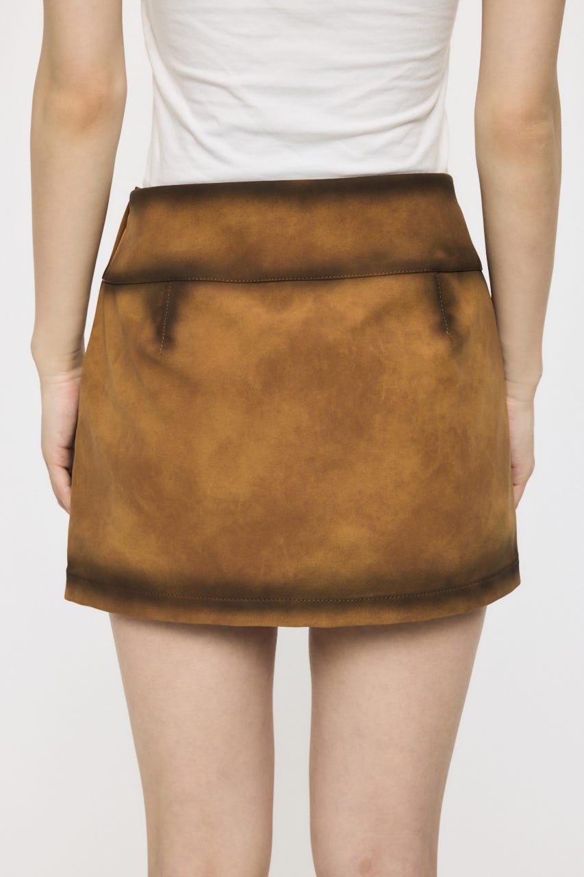 FAUX SUEDE MINI  スカート CAM 1