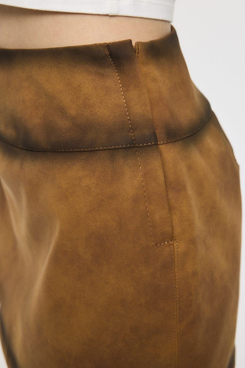 FAUX SUEDE MINI  スカート CAM 1