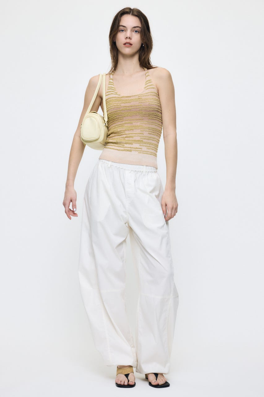 CURVE LINE EASY パンツ WHT 1