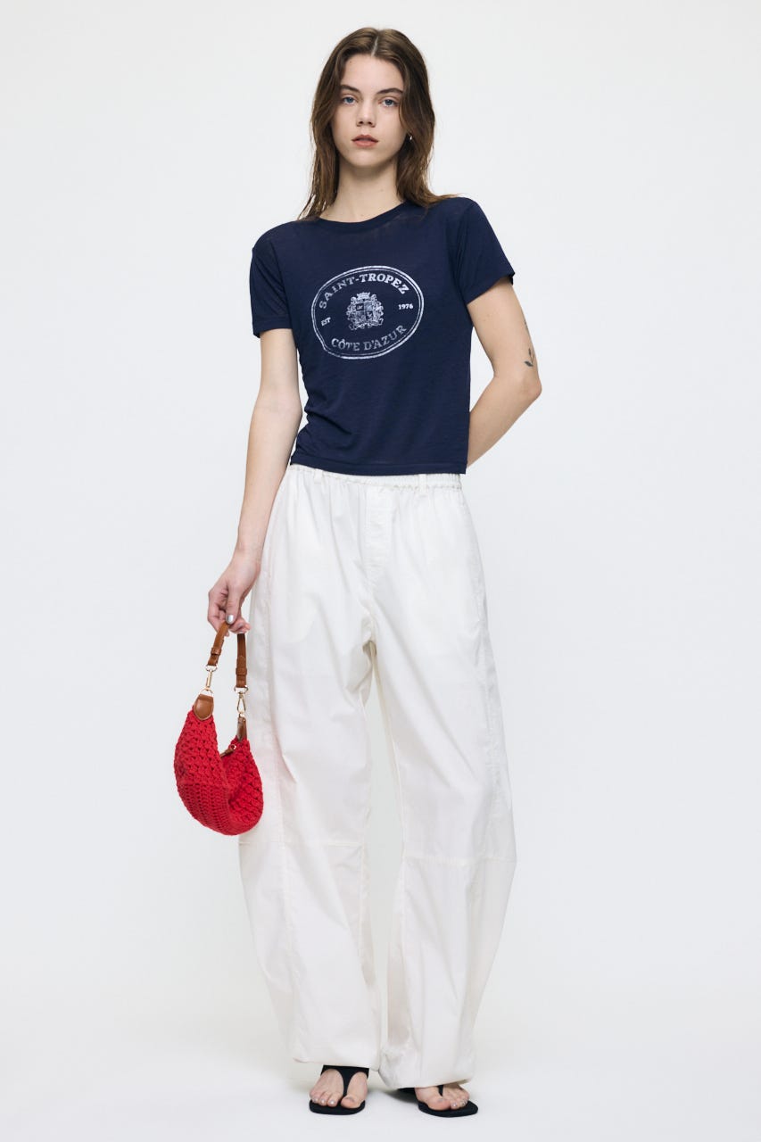 CURVE LINE EASY パンツ WHT 1