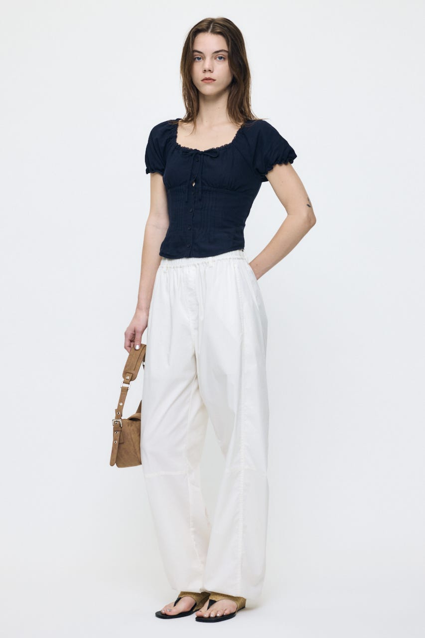 CURVE LINE EASY パンツ WHT 1