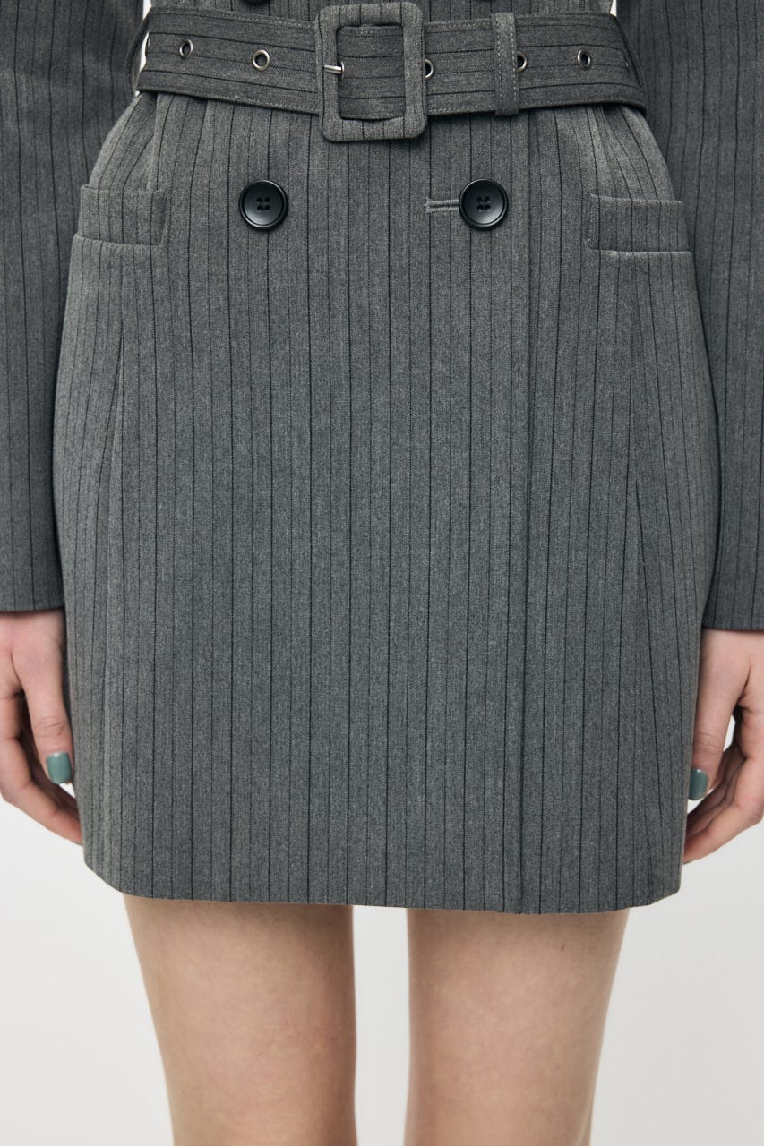 DOUBLE BREASTED BLAZER MINI ワンピース 柄GRY 1