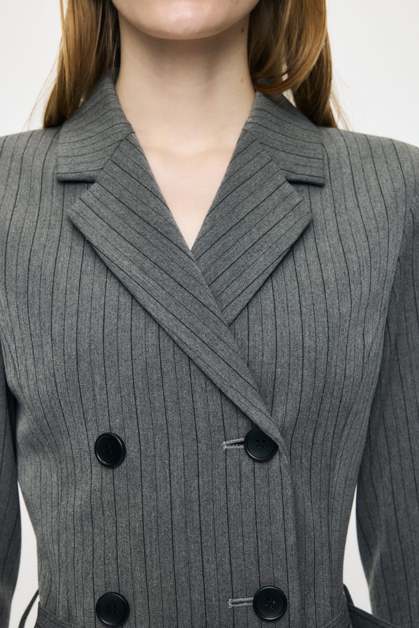 DOUBLE BREASTED BLAZER MINI ワンピース 柄GRY 1