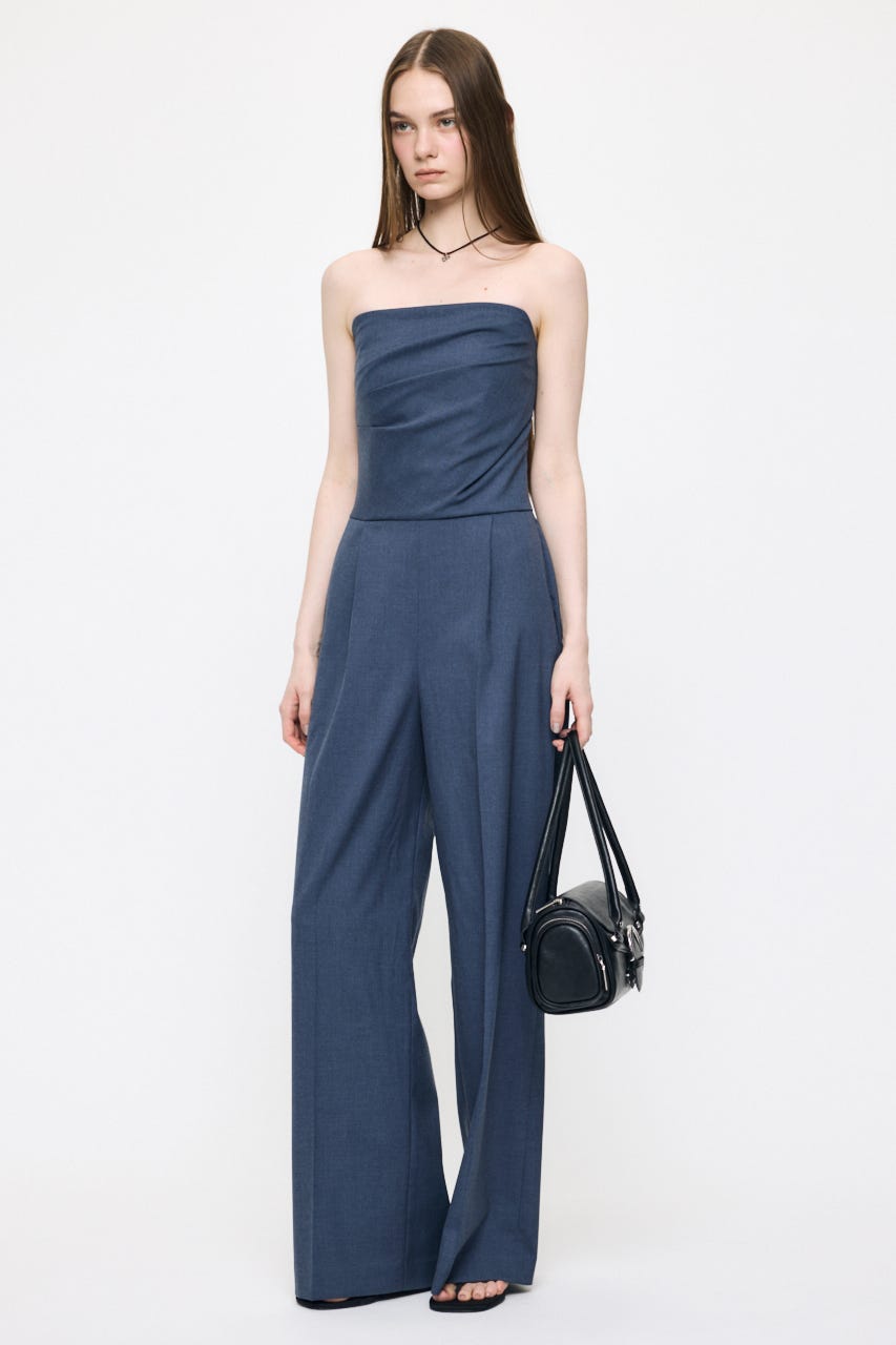 TUCKED WAIST BARE オールインワン BLU 1