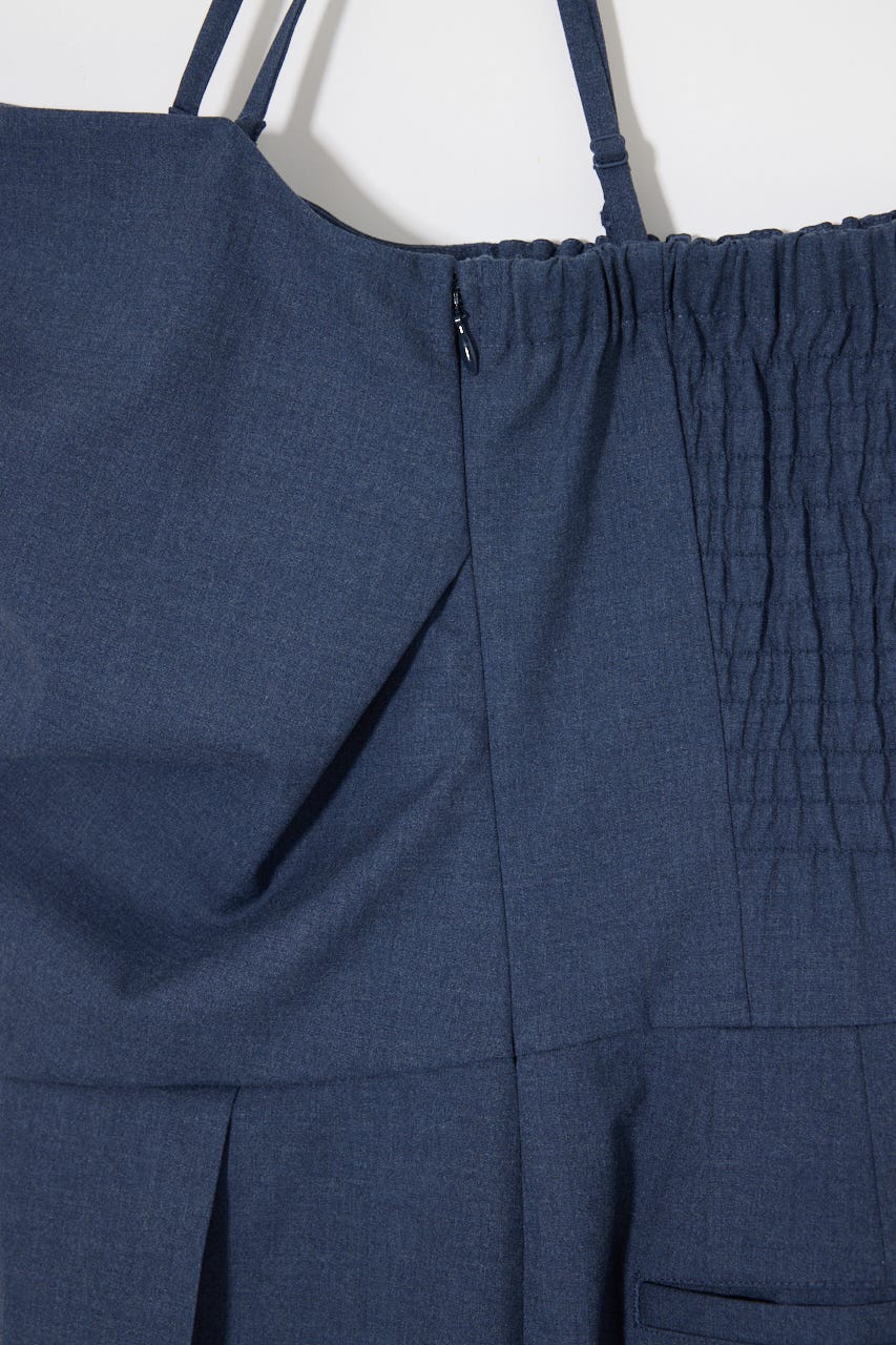 TUCKED WAIST BARE オールインワン BLU 1