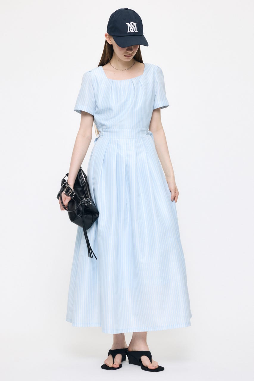 CLASSIC LONG ドレス 柄BLU 1