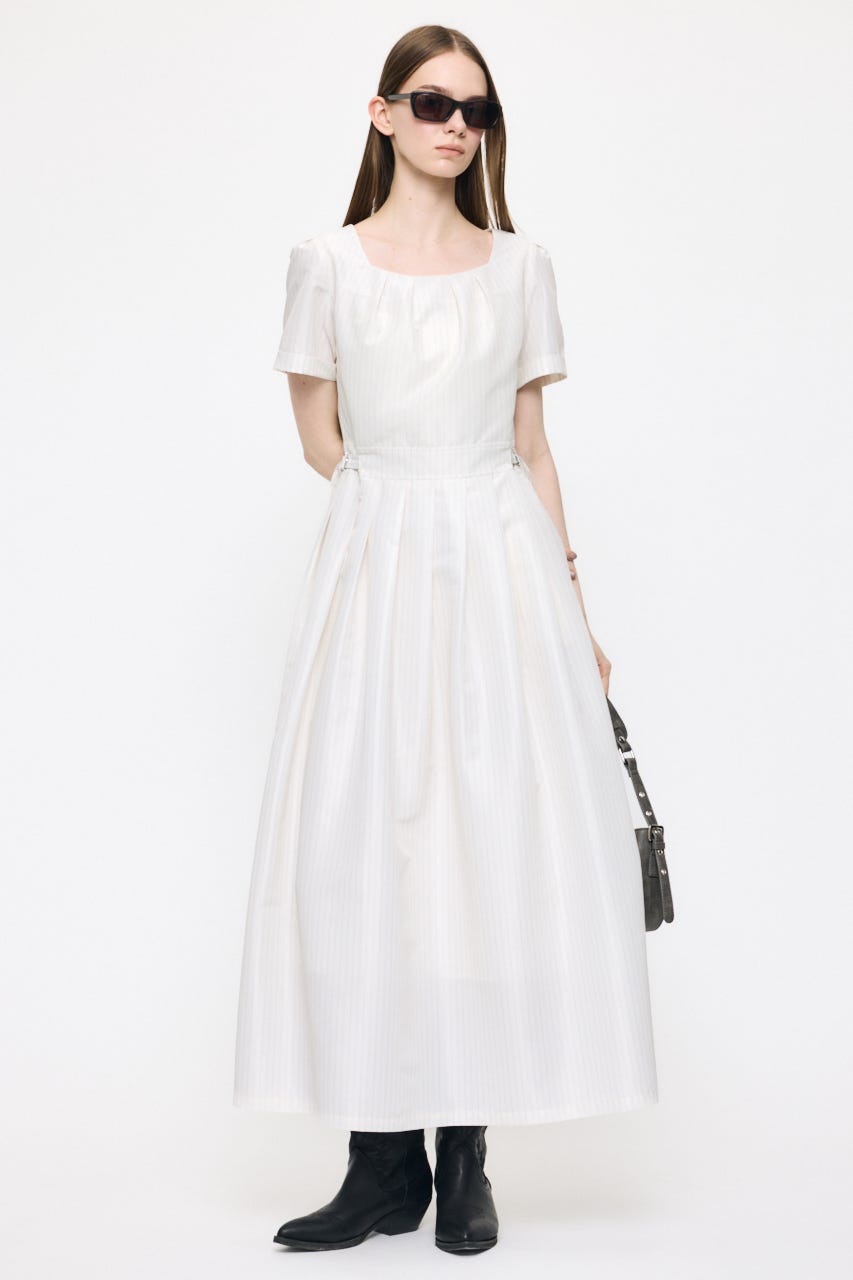 CLASSIC LONG ドレス 柄WHT 2