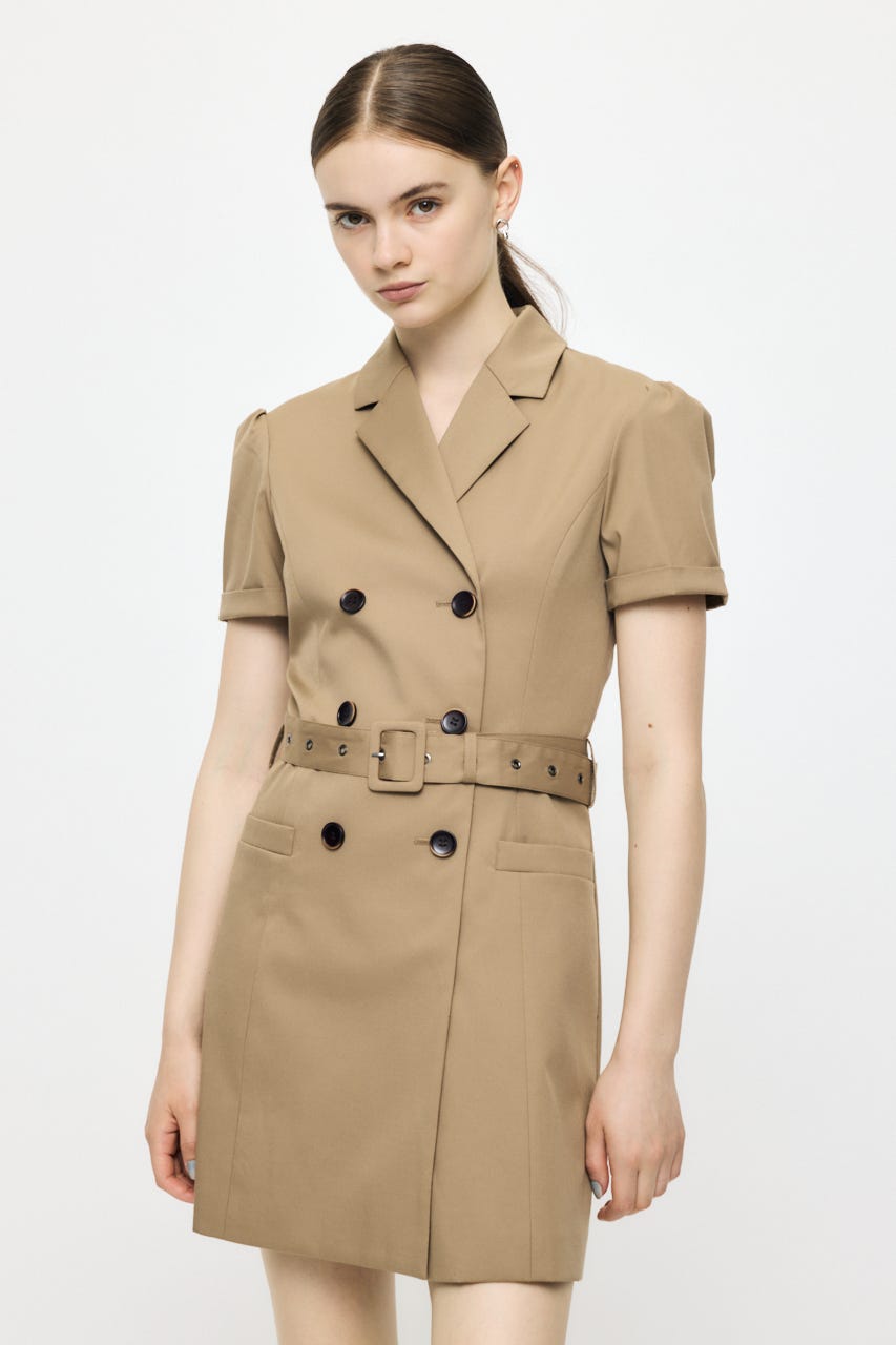 MOUSSY ダブルブレストブレザー ミニワンピース 2 にんじんさん専用 MOUSSY | DOUBLE BREASTED BLAZER MINI ワンピース (ワンピース(ミニ
