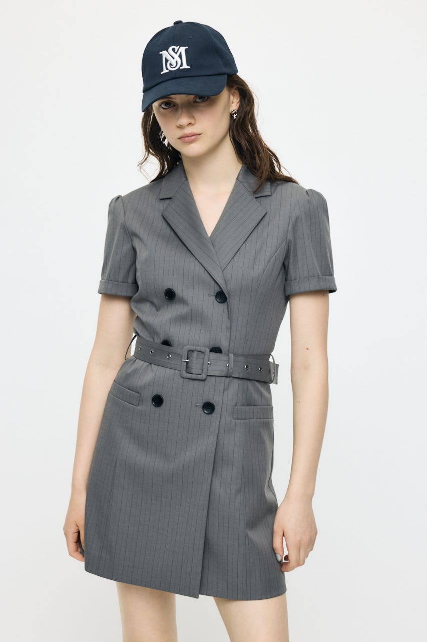 MOUSSY | DOUBLE BREASTED BLAZER MINI ワンピース (ワンピース(ミニ