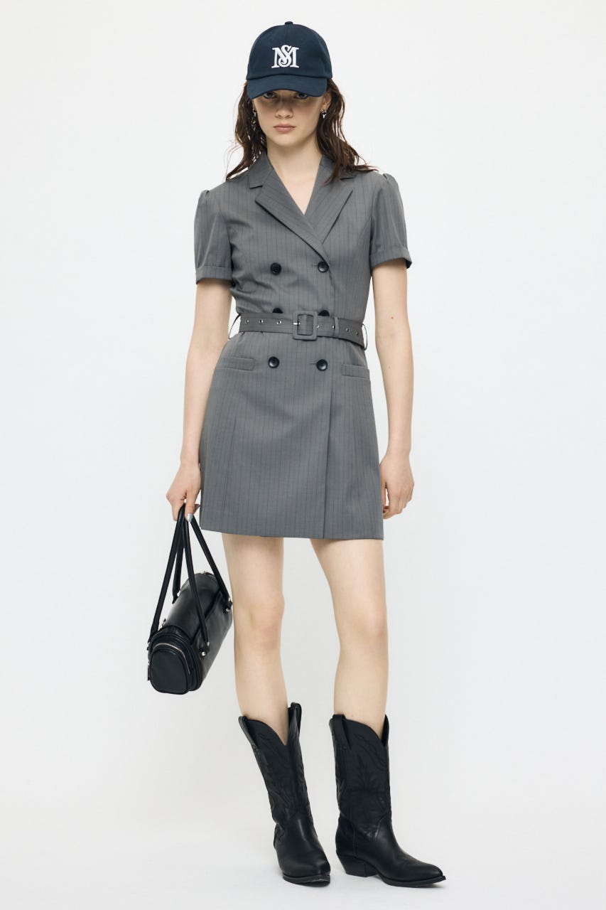 MOUSSY | DOUBLE BREASTED BLAZER MINI ワンピース (ワンピース(ミニ