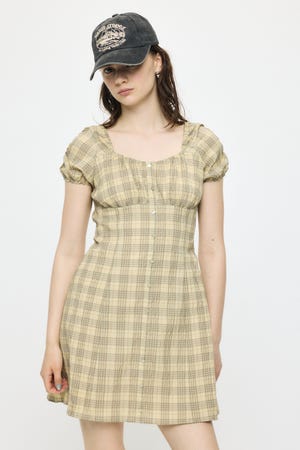 2WAY SHIRRING MINI ドレス