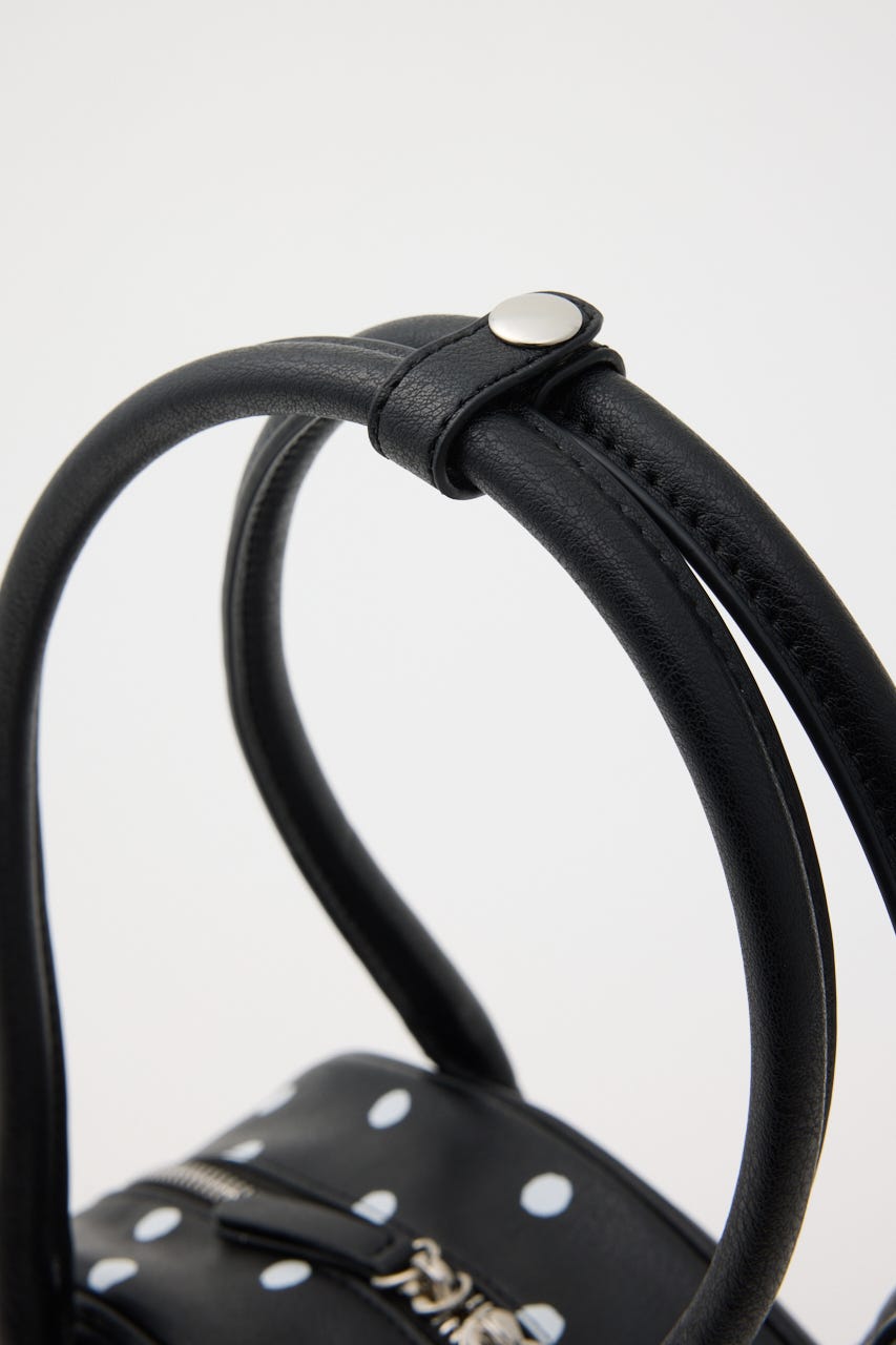 【新色カラー】ROUND BOSTON バッグ 柄BLK FREE