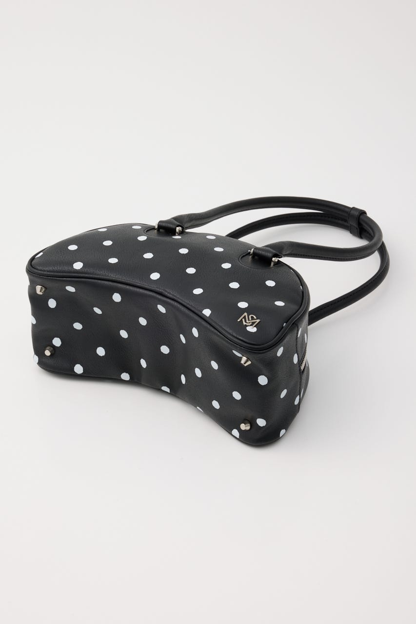 【新色カラー】ROUND BOSTON バッグ 柄BLK FREE