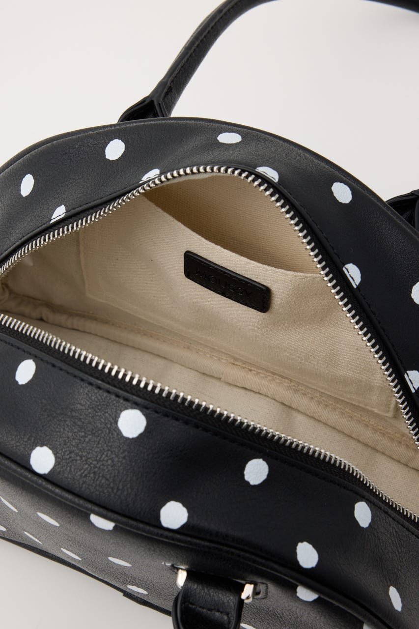 【新色カラー】ROUND BOSTON バッグ 柄BLK FREE