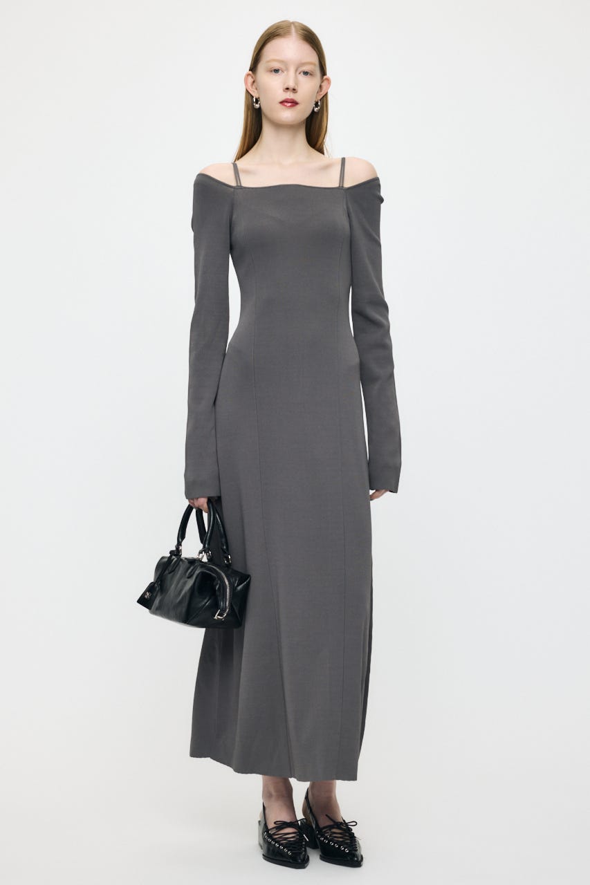 POINTED LACE UP ミュール BLK S