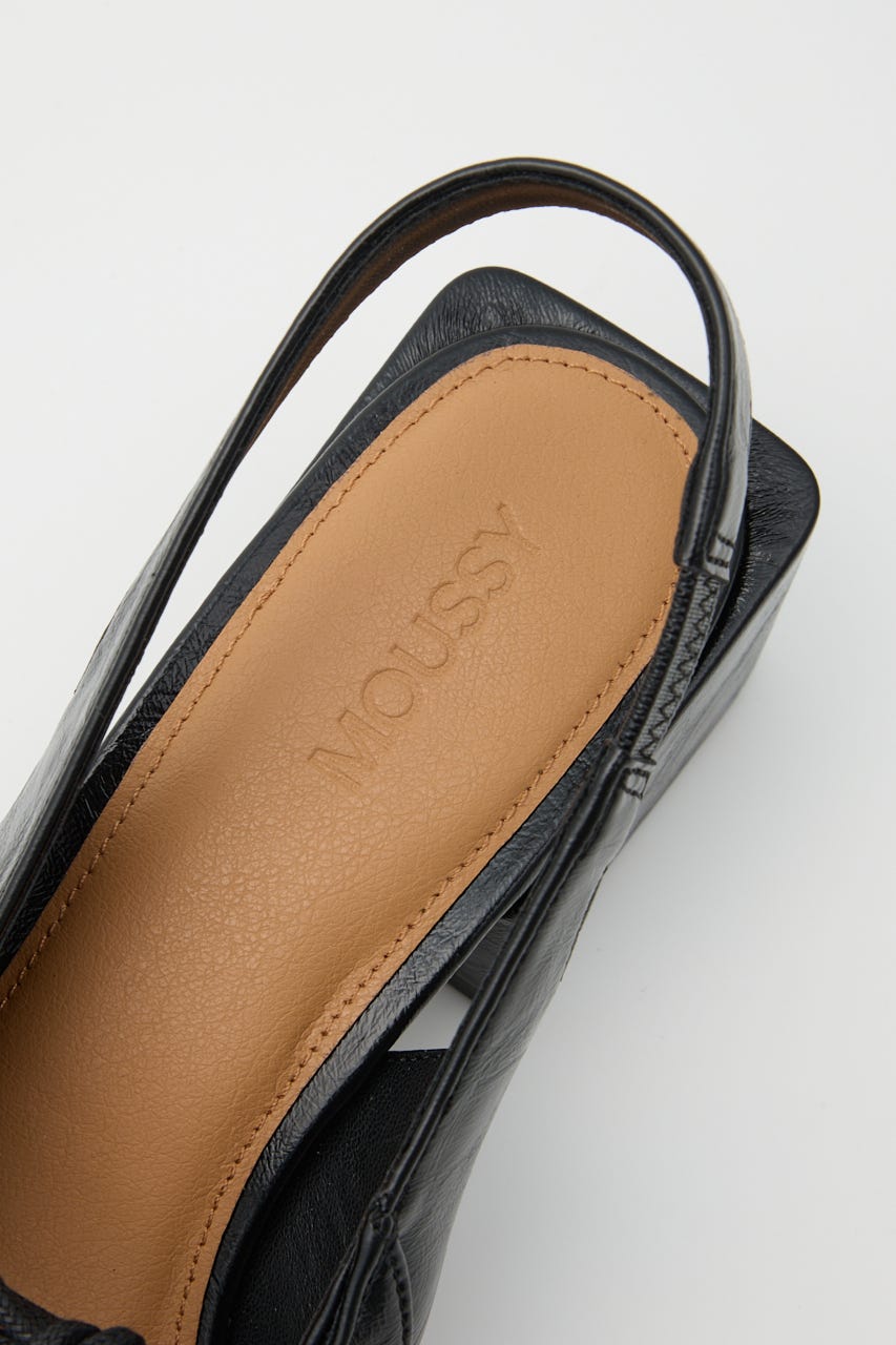 POINTED LACE UP ミュール BLK S