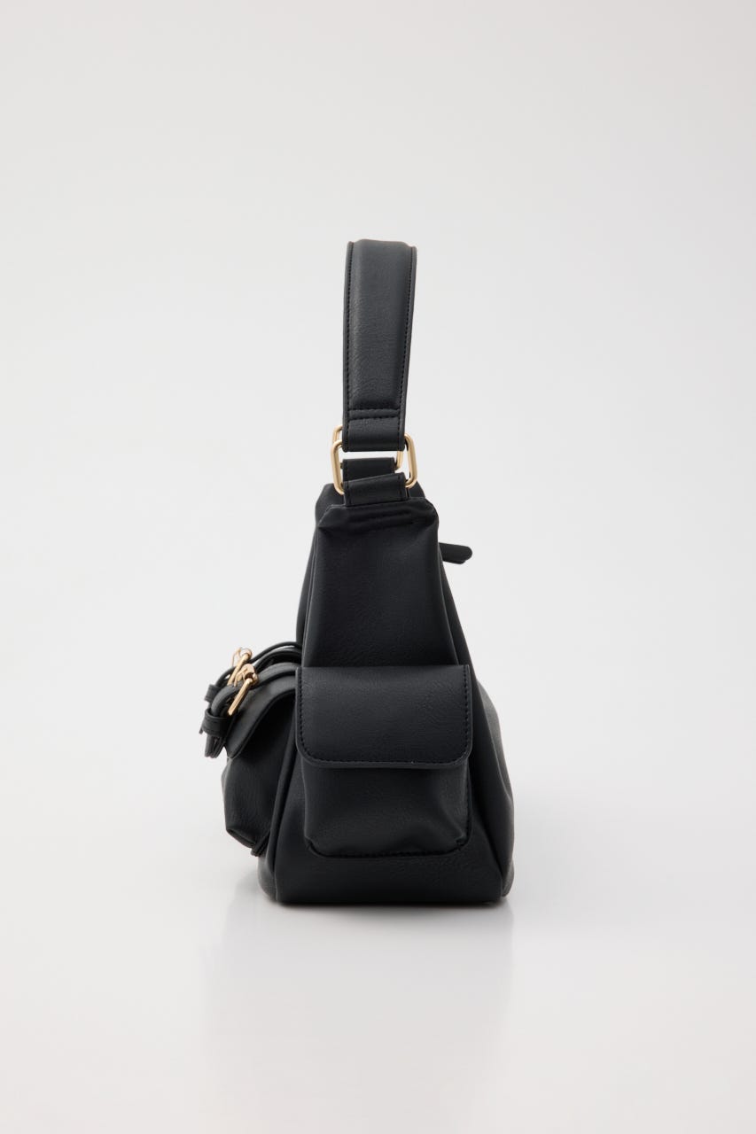 MANY POCKET HOBO バッグ BLK FREE