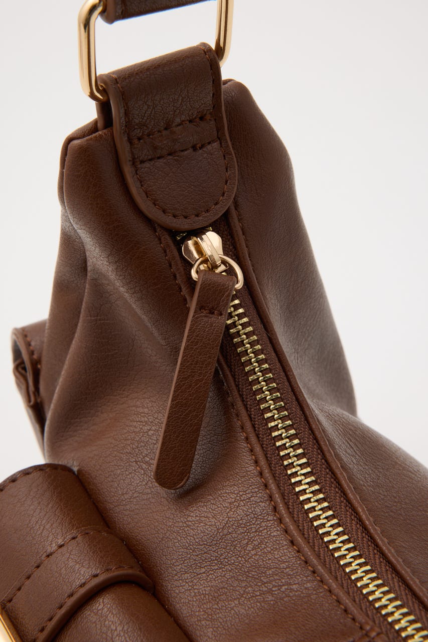 MANY POCKET HOBO バッグ BRN FREE