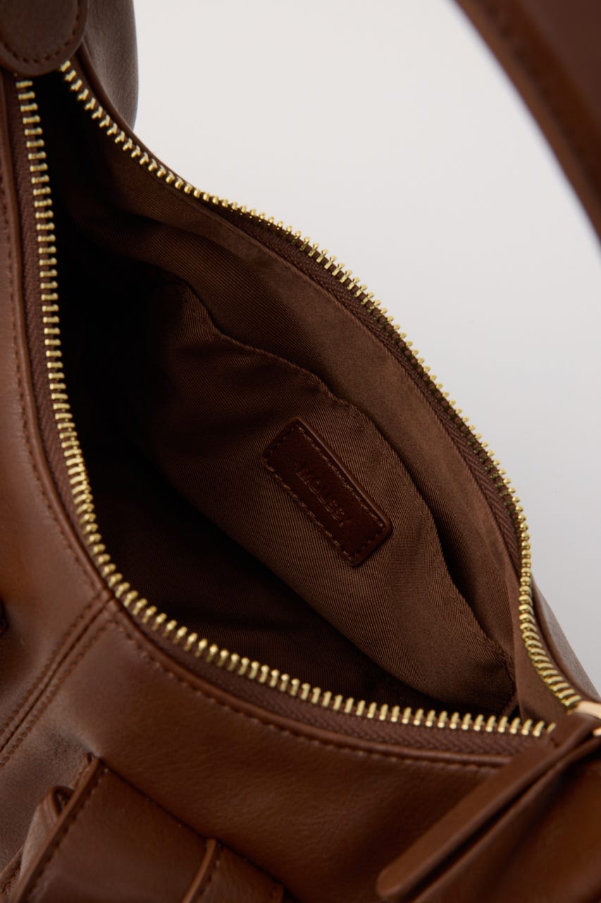 MANY POCKET HOBO バッグ BRN FREE