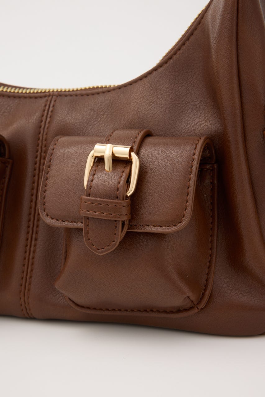MANY POCKET HOBO バッグ BRN FREE