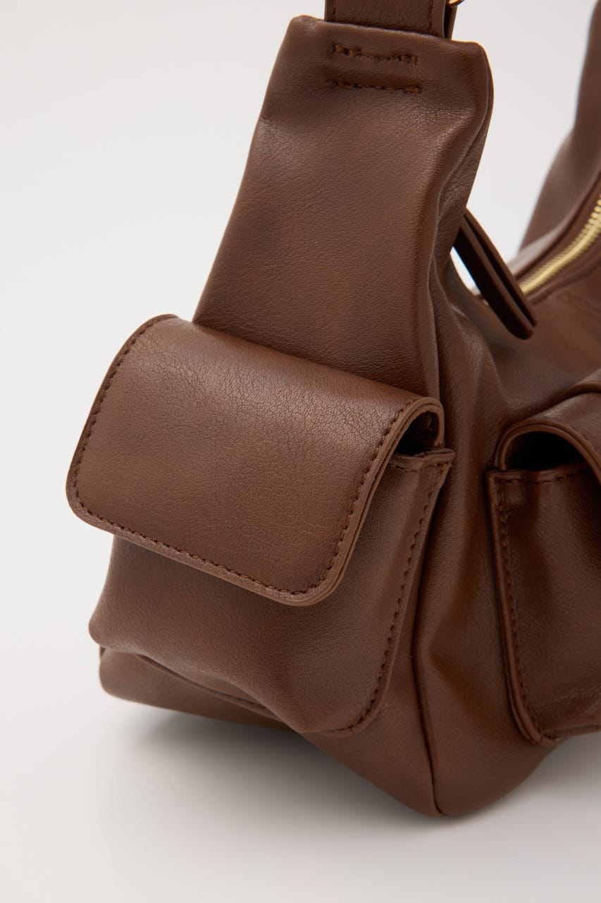 MANY POCKET HOBO バッグ BRN FREE