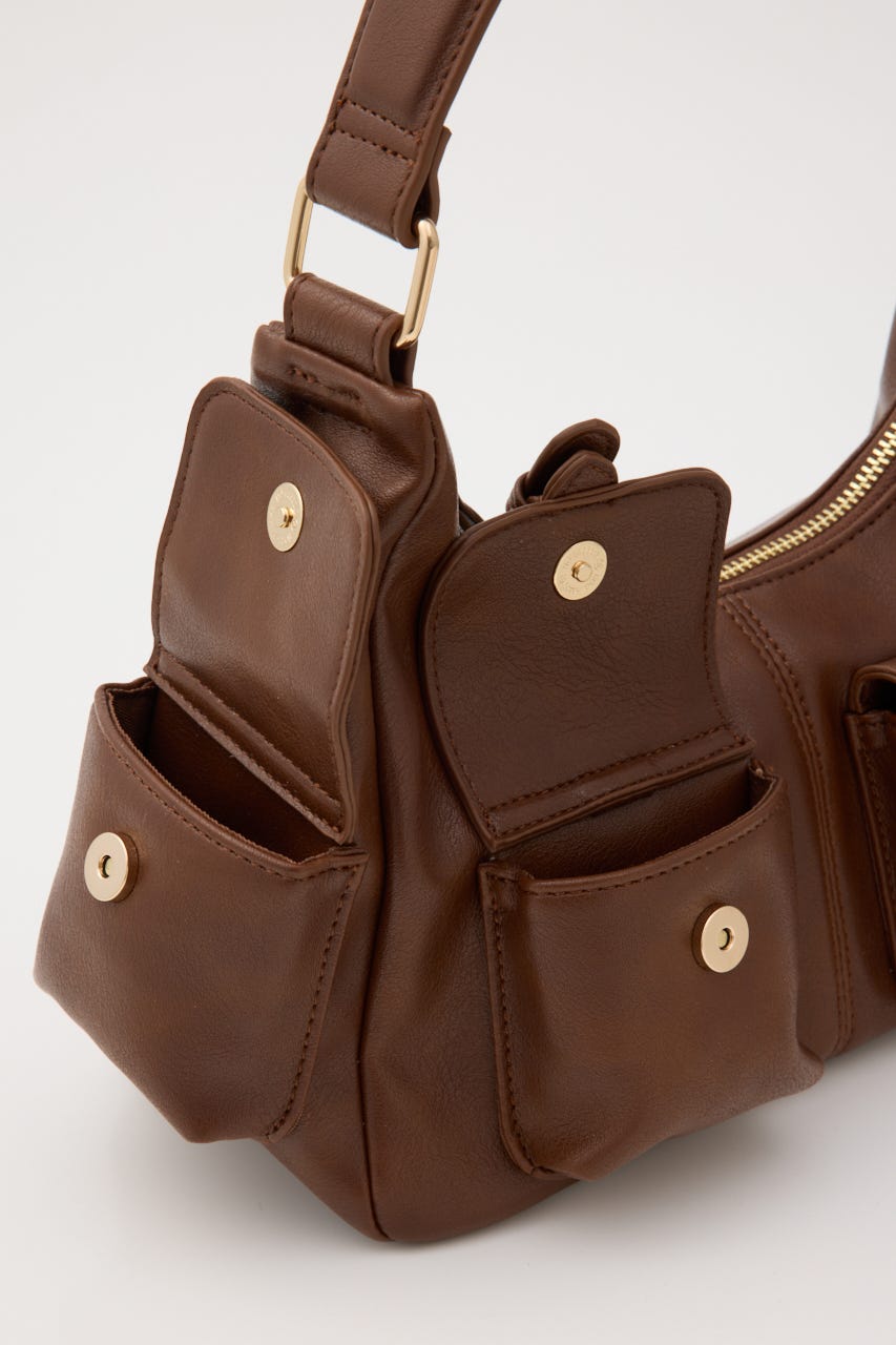 MANY POCKET HOBO バッグ BRN FREE