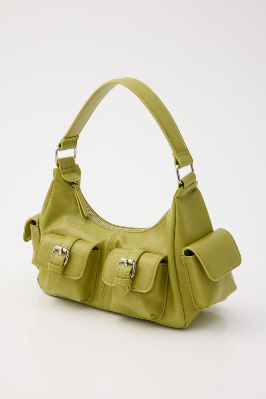MANY POCKET HOBO バッグ L/GRN FREE
