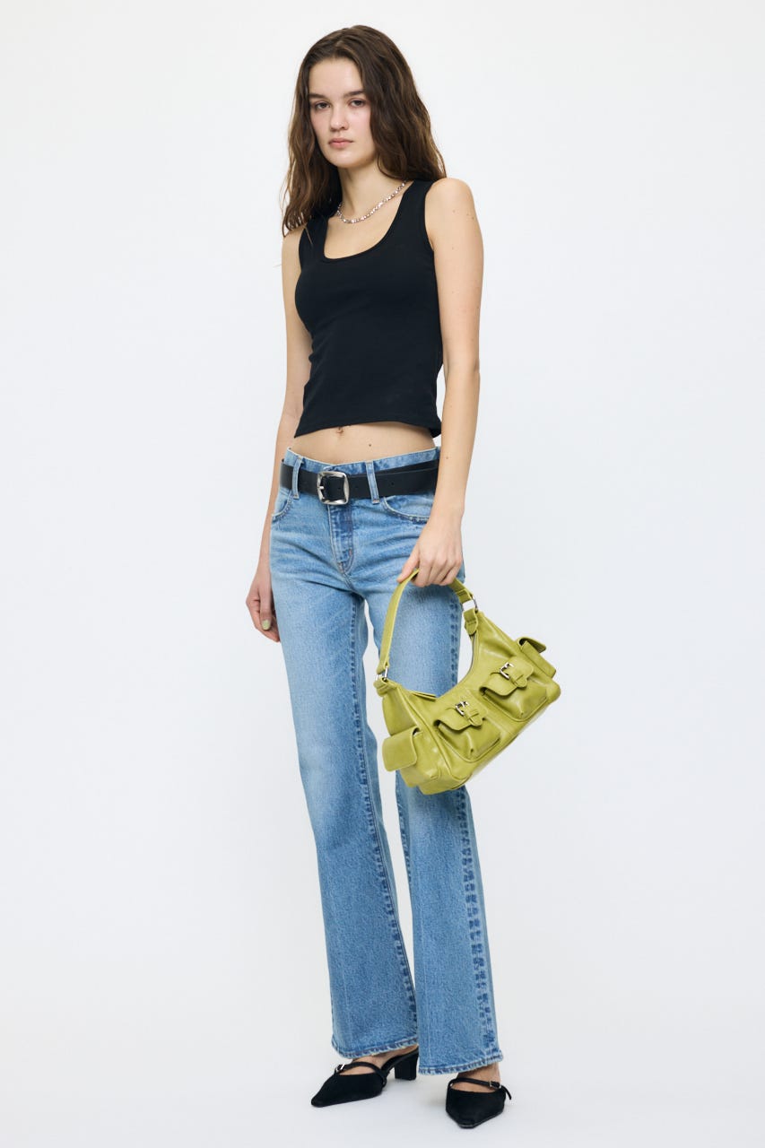 MANY POCKET HOBO バッグ L/GRN FREE