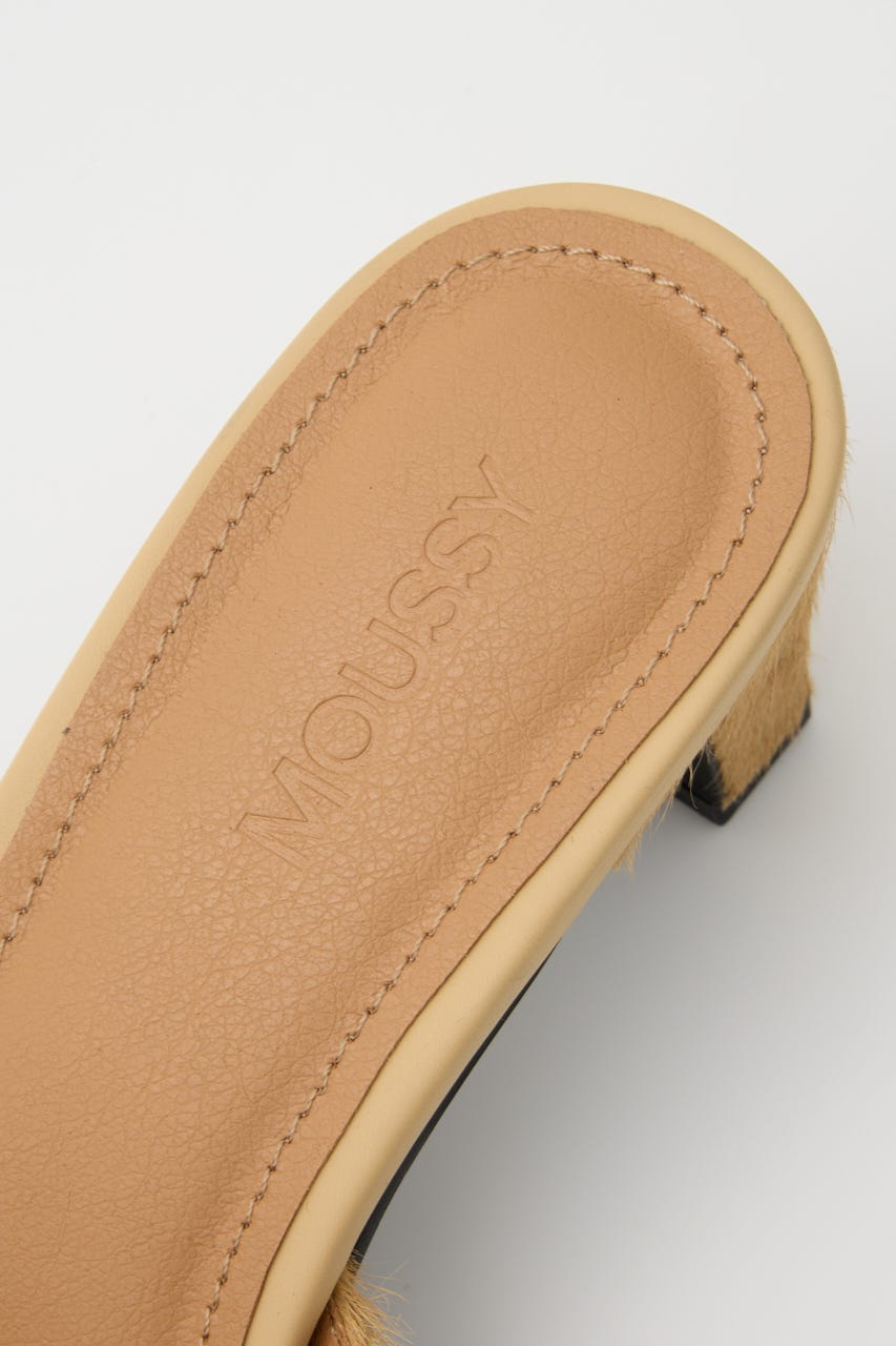 STRAP POINTED ミュール BEG L