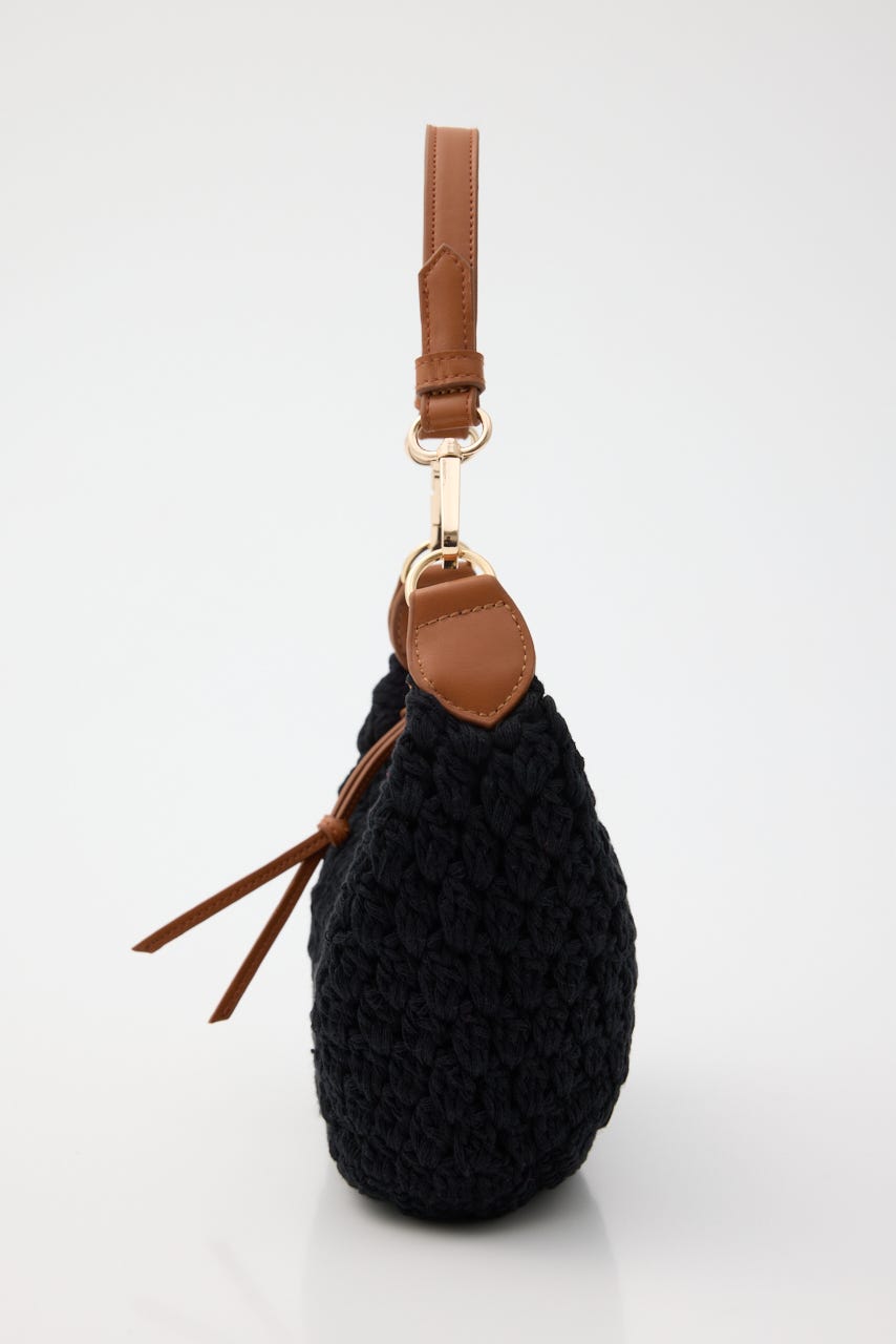 CROCHET MINI バッグ BLK FREE
