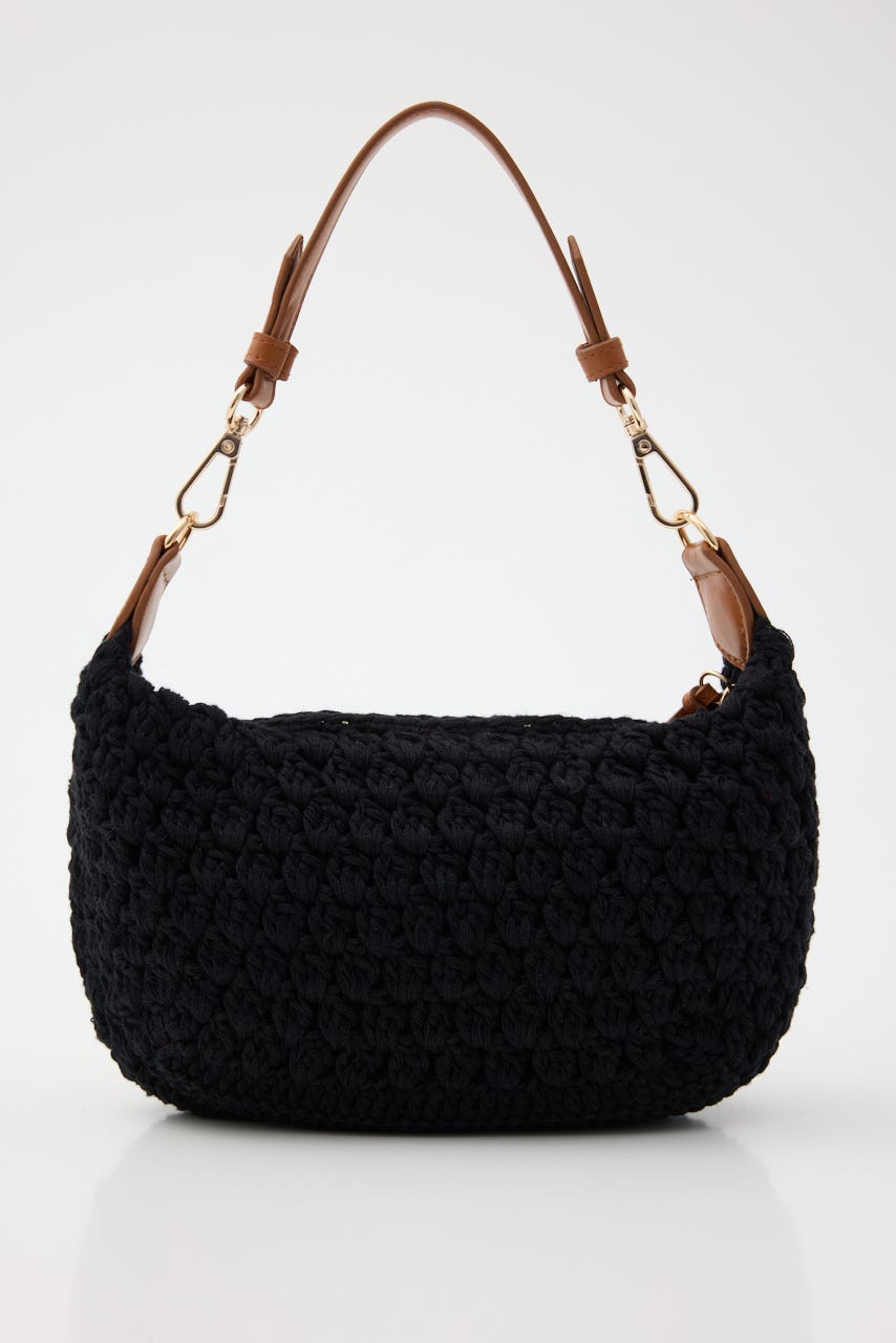 CROCHET MINI バッグ BLK FREE