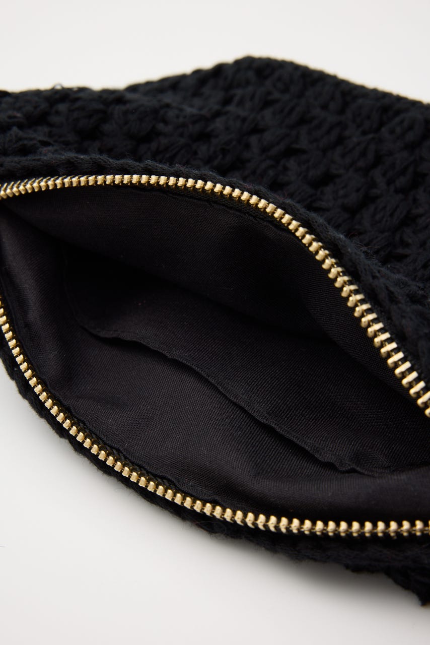 CROCHET MINI バッグ BLK FREE