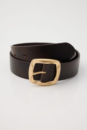 【SS先行アイテム】CHUNKY BUCKLE LEATHER ベルト