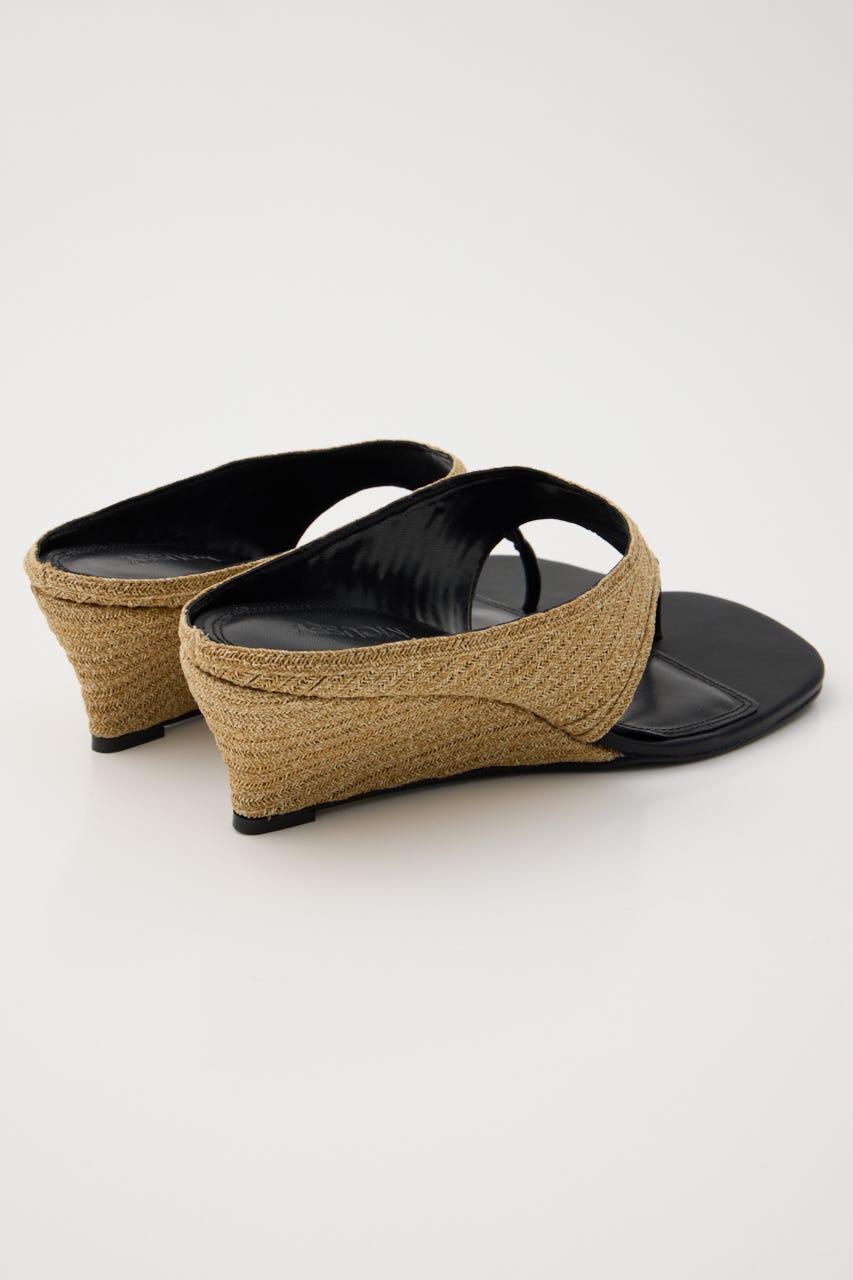 THONG WEDGE サンダル BEG M