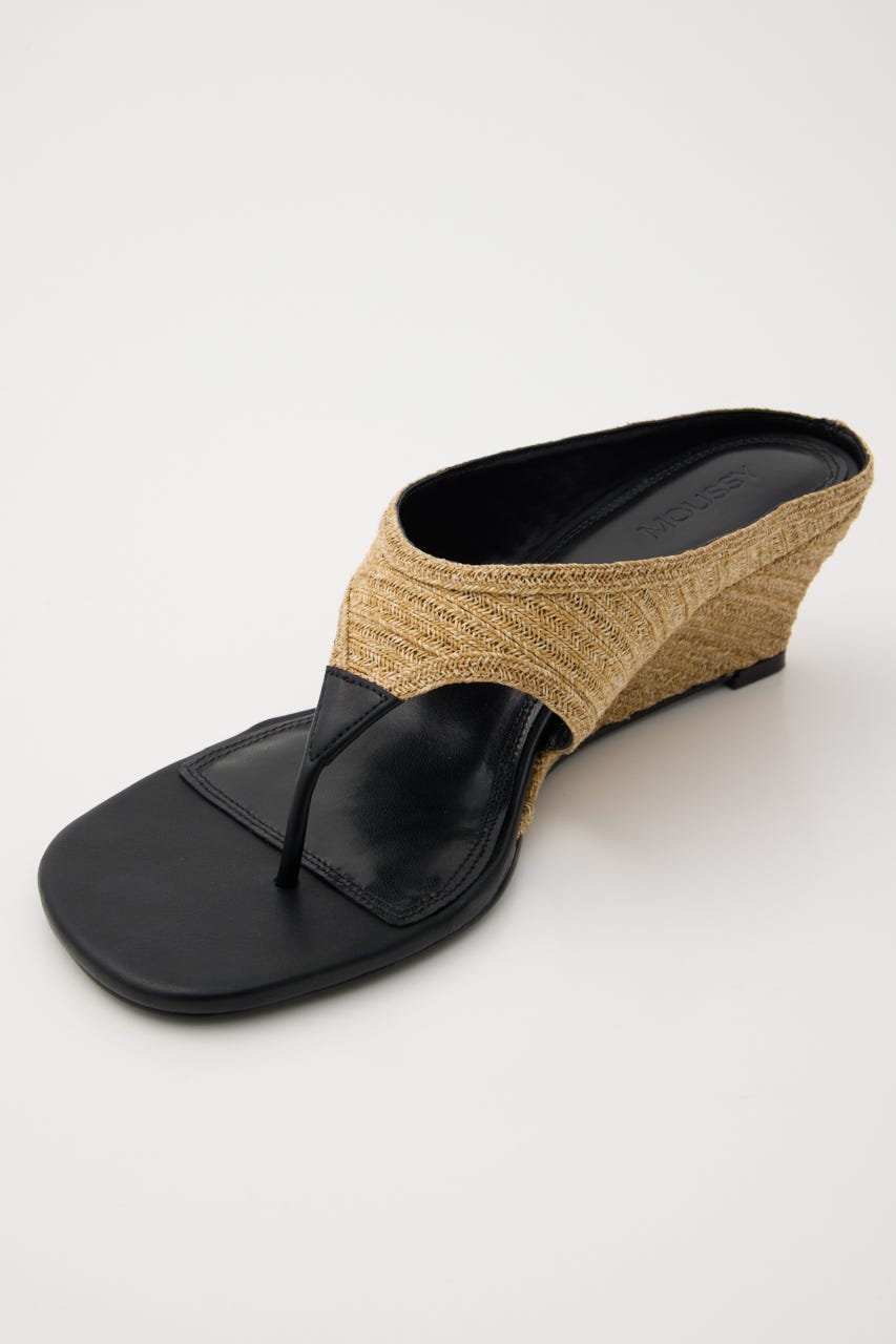 THONG WEDGE サンダル BEG M