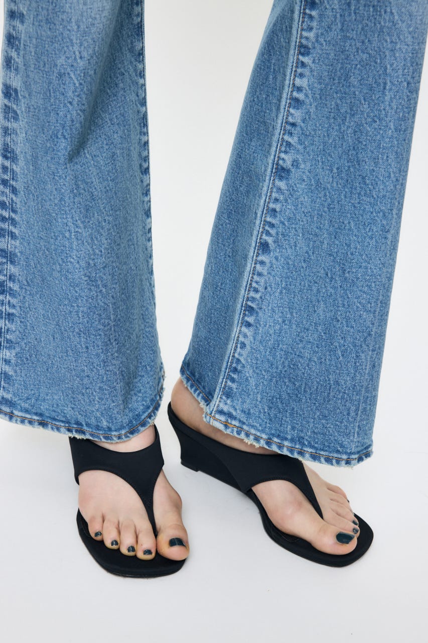 THONG WEDGE サンダル BLK M