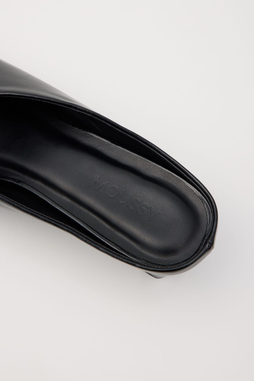 OPEN TOE SQUARE HEEL ミュール BLK L