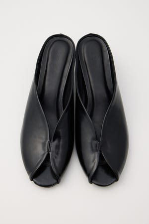 OPEN TOE SQUARE HEEL ミュール
