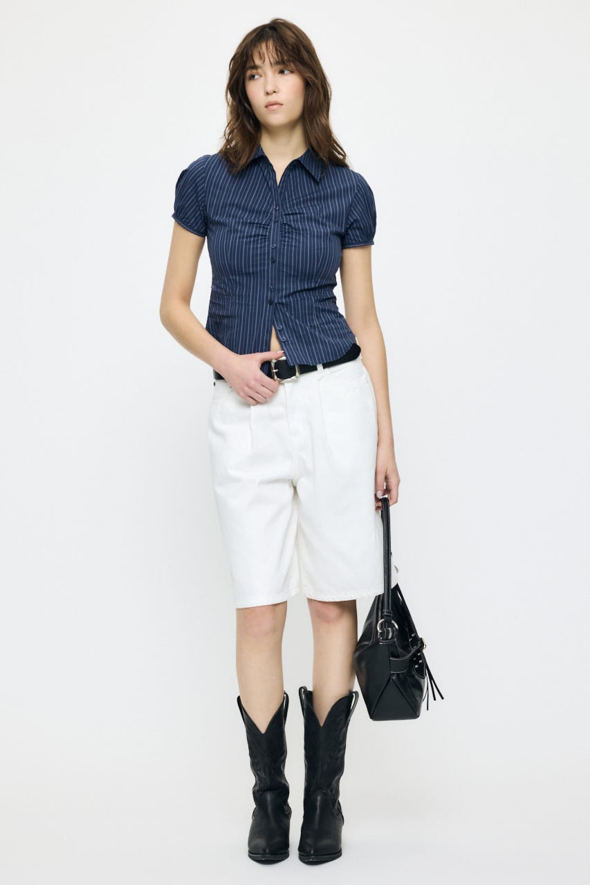 ZIP SHOULDER バッグ BLK FREE