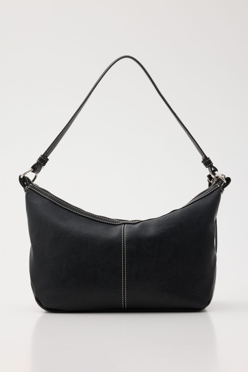 ZIP SHOULDER バッグ BLK FREE