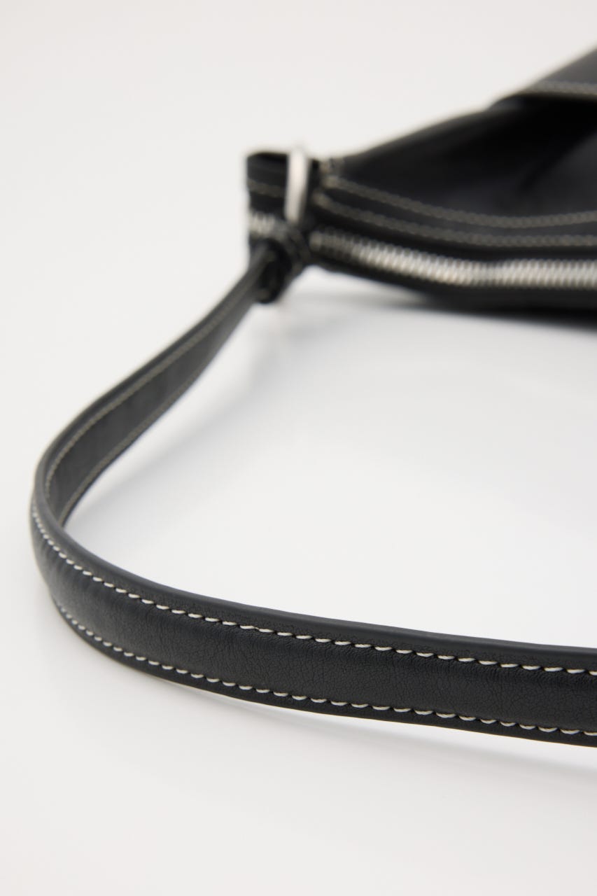 ZIP SHOULDER バッグ BLK FREE