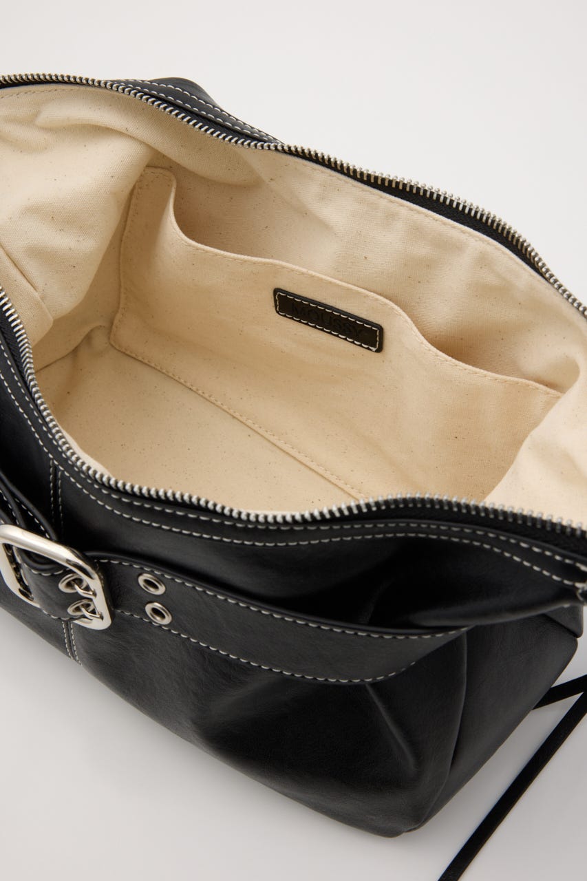 ZIP SHOULDER バッグ BLK FREE