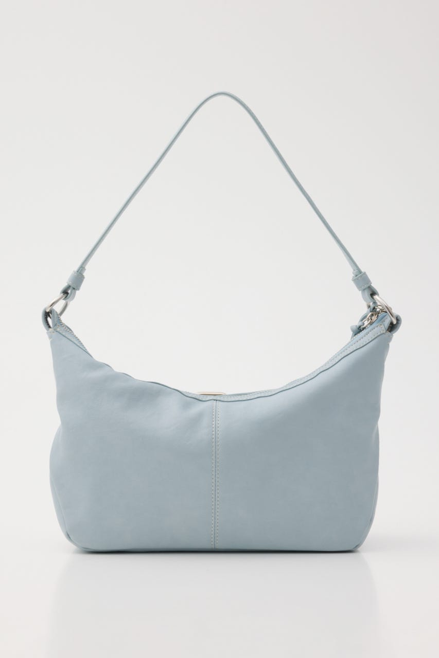 ZIP SHOULDER バッグ L/BLU FREE