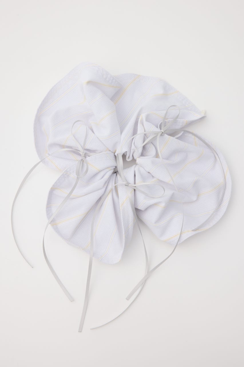 【SS先行アイテム】RIBBON シュシュ 柄WHT FREE