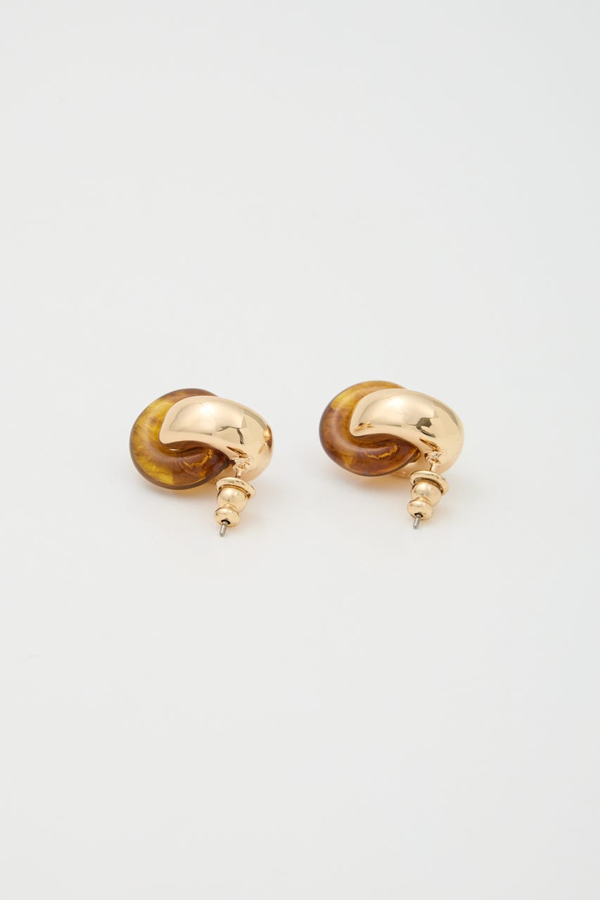 COMBINE RING ピアス GLD FREE